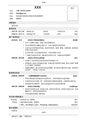 转行做医药代表的简历怎么写-第1张图片-马瑞范文网