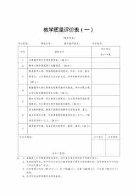 教学评价模板工三级指标（教学评价等级）-第1张图片-马瑞范文网