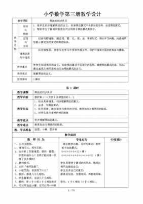 小学作数学教案模板,写小学数学教案的模板 -第2张图片-马瑞范文网