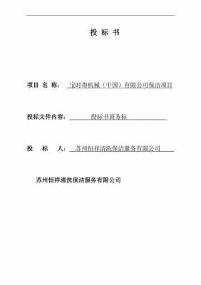 商场保洁投标文件模板（商场保洁招标文件）-第3张图片-马瑞范文网