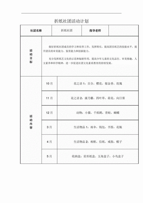 大学折纸活动策划书模板-第3张图片-马瑞范文网