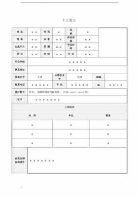  单位填写简历模板「单位填表,个人简历怎么填写」-第3张图片-马瑞范文网