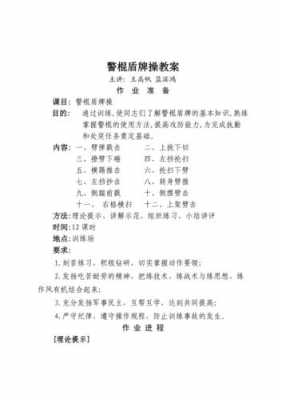 警务实战教案模板_警务实战技能教案范本-第1张图片-马瑞范文网