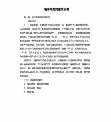 电商策划具体做什么 电商策划书模板下载-第2张图片-马瑞范文网