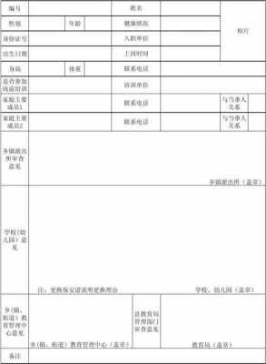 保安入职申表模板,保安入职申请表写好的 -第3张图片-马瑞范文网