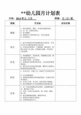 幼儿园月计划表模板图片-幼儿园月计划表模板下载-第2张图片-马瑞范文网