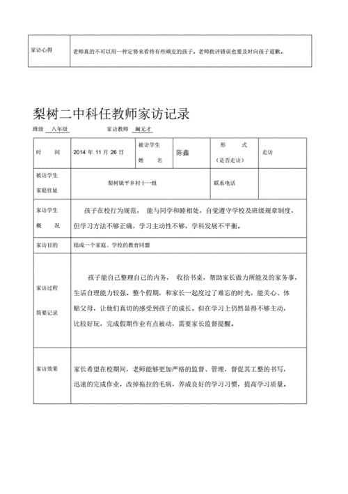 老师家访效果模板-第3张图片-马瑞范文网