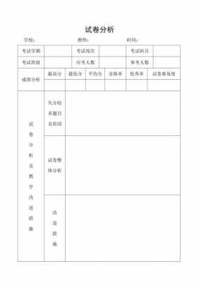 考试分析模板下载_考试分析-第2张图片-马瑞范文网