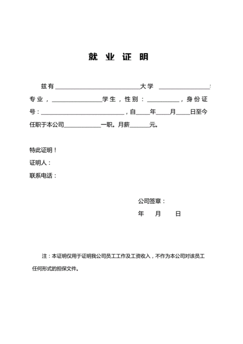 就业情况证明模板-第2张图片-马瑞范文网