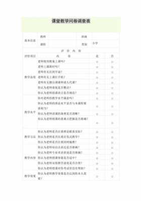 课前情况调查模板（课前调研表）-第2张图片-马瑞范文网