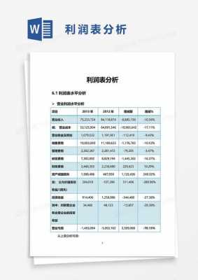 财务分析盈利能力分析模板-第3张图片-马瑞范文网