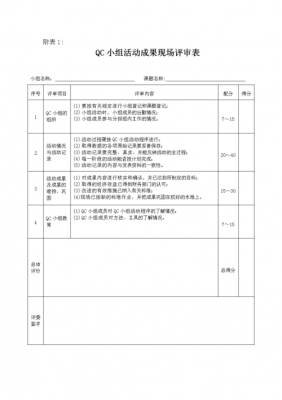 qc评价表模板-第3张图片-马瑞范文网