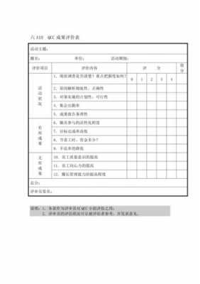 qc评价表模板-第1张图片-马瑞范文网