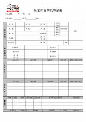 重点人员档案模板_重点人员档案表格-第2张图片-马瑞范文网