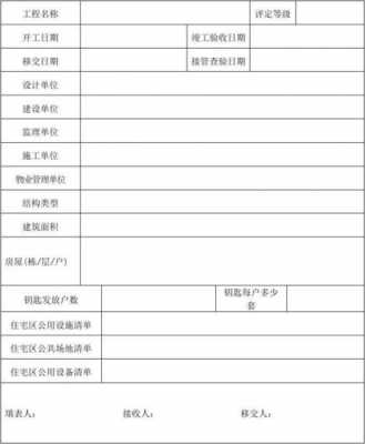  房屋收房移交单模板「房产移交单是什么样的」-第3张图片-马瑞范文网