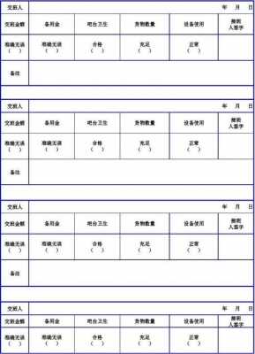 现场交接表模板_现场交接班制度-第1张图片-马瑞范文网