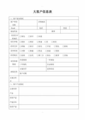 客户信息设计模板（什么是客户信息类别）-第2张图片-马瑞范文网