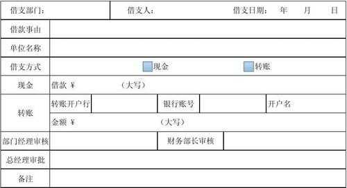 企业借支单模板_借支单模板免费下载-第3张图片-马瑞范文网