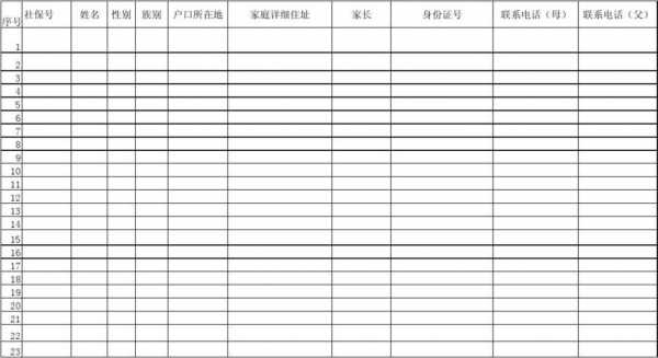  学生家庭通讯录模板「学生家庭通讯录模板图片」-第1张图片-马瑞范文网