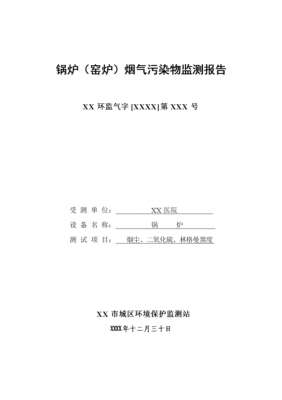 锅炉废气监测报告模板（锅炉废气监测方案）-第2张图片-马瑞范文网