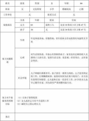 个案工作的模板及填写介绍-第1张图片-马瑞范文网