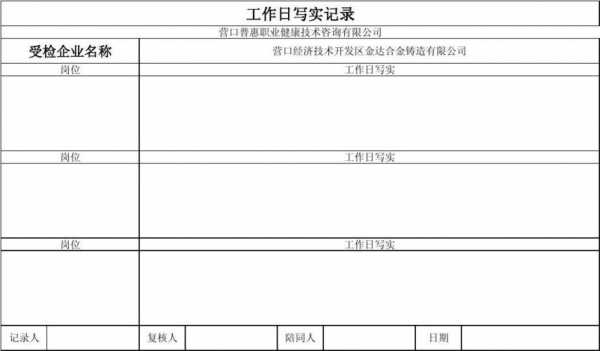 工作记录模板_工作记录模板范文200字-第3张图片-马瑞范文网