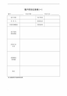 客户跟踪回访表模板图片-第3张图片-马瑞范文网