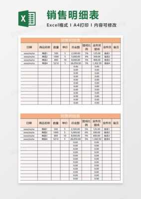 excel销售清单模板_excel销售清单格式-第1张图片-马瑞范文网