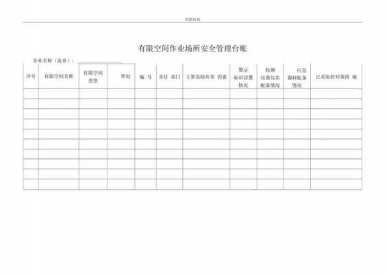 公司安全台账模板的简单介绍-第2张图片-马瑞范文网