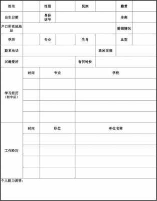 公司面试的简历表模板（公司面试简历表格）-第1张图片-马瑞范文网