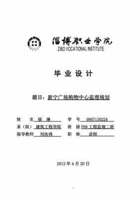  监理毕业设计模板「监理规划毕业设计」-第3张图片-马瑞范文网