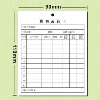 物料流转卡管理规程 物料流转卡模板-第2张图片-马瑞范文网