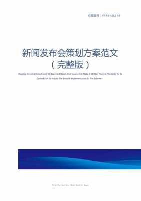 新闻发布会活动方案设计-新闻发布会方案模板-第2张图片-马瑞范文网