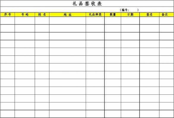 员工礼品签收表格-第1张图片-马瑞范文网