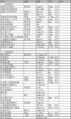 医院用药清单模板-第2张图片-马瑞范文网