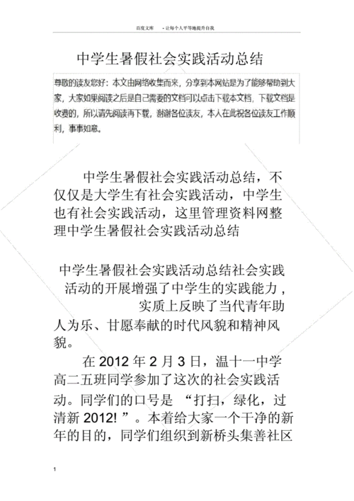 初中暑期总结模板_初中暑期总结模板图片-第2张图片-马瑞范文网