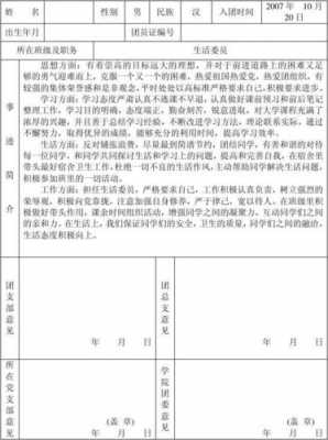 共青团团表模板,共青团团表是什么 -第3张图片-马瑞范文网