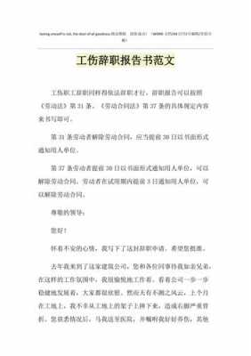 因工伤辞职报告模板怎么写-因工伤辞职报告模板-第2张图片-马瑞范文网