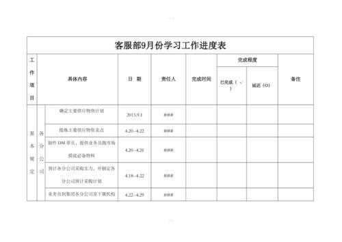  专项行动进度表模板「专项行动总结报告怎么写」-第2张图片-马瑞范文网