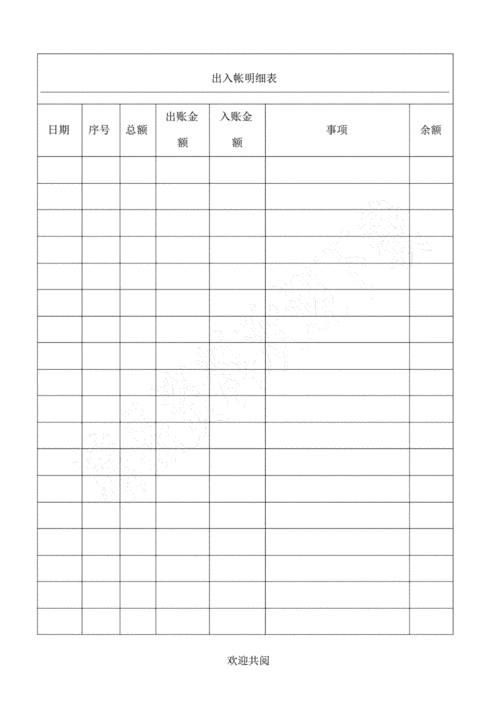 出账的简单表格 出帐文档模板-第2张图片-马瑞范文网