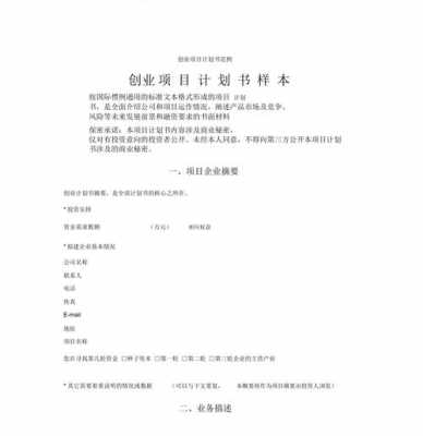 创业计划书模板1万字-第3张图片-马瑞范文网