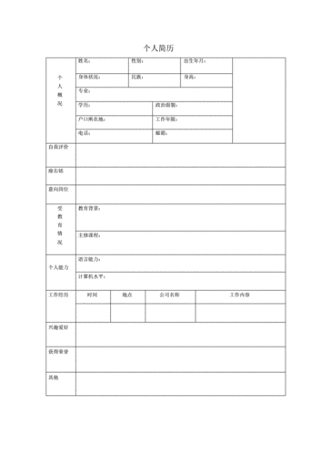 怎么做面试简历表格模板（怎么做面试简历表格模板）-第2张图片-马瑞范文网