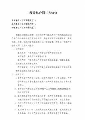 三方工程合同模板,三方工程合同怎么写才有效 -第3张图片-马瑞范文网