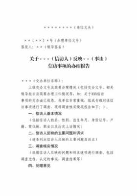 关于信访事项办理的报告-信访事项办结报告模板-第1张图片-马瑞范文网