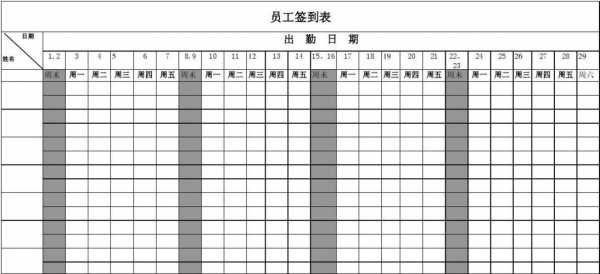  上班迟到签卡模板「迟到签到表格」-第2张图片-马瑞范文网