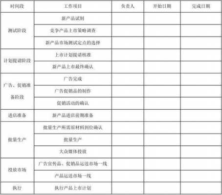 产品上线规划表格模板（产品上线规划表格模板下载）-第2张图片-马瑞范文网