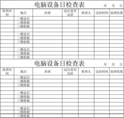 检查办公电脑 公司电脑检查表格模板-第1张图片-马瑞范文网