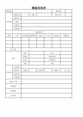 楼盘表样式-第1张图片-马瑞范文网