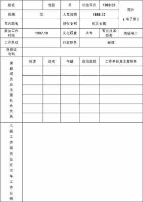 合格党员登记表模板电子版-第2张图片-马瑞范文网