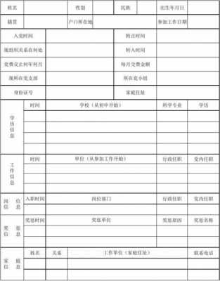 合格党员登记表模板电子版-第3张图片-马瑞范文网